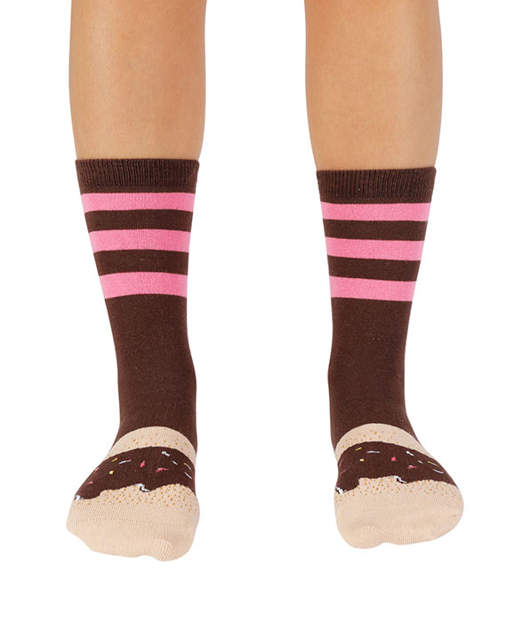 Chocolate Glazed Donut Socks