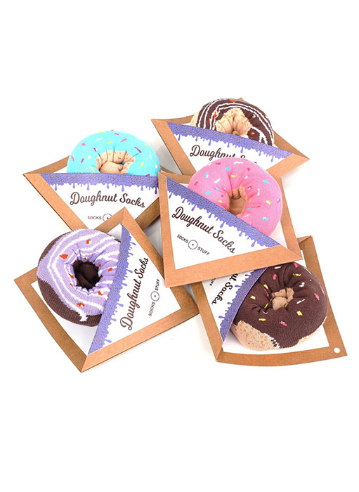 Chocolate Glazed Donut Socks
