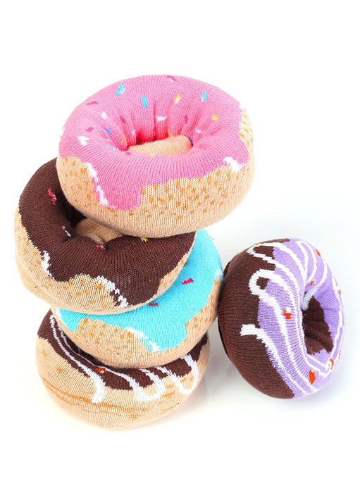 Chocolate Glazed Donut Socks
